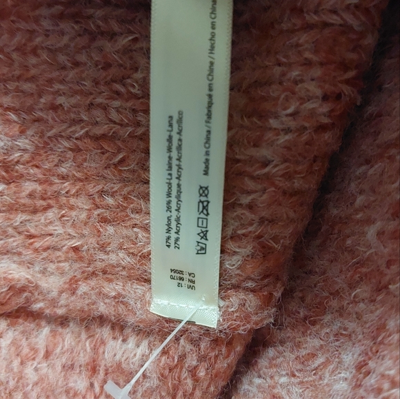 FREE PEOPLE Sweater/cape/poncho Mauve Wool blend, xs/s - Picture 4 of 7